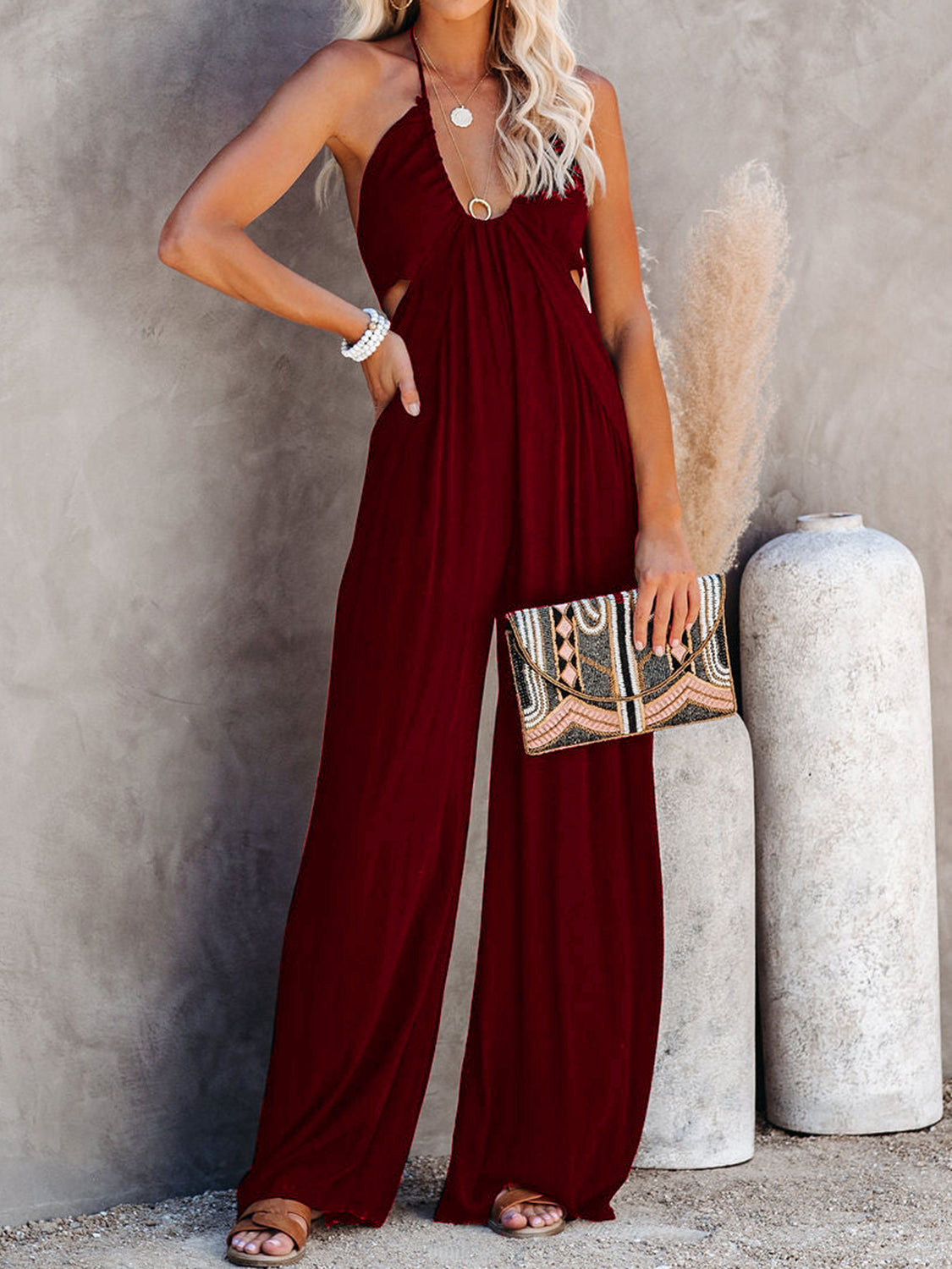 Boho Wide Leg Jumpsuit