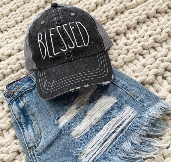 Blessed Embroidered Trucker Hat