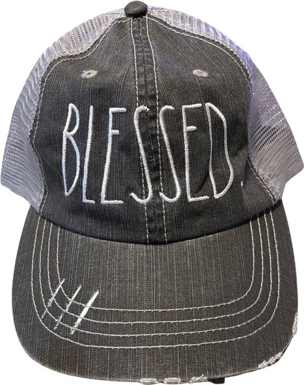 Blessed Embroidered Trucker Hat