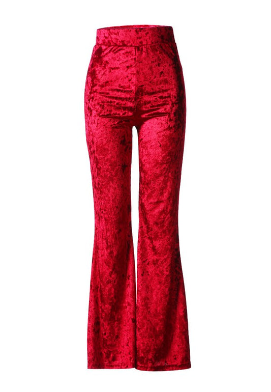 Velvet Flared Pants