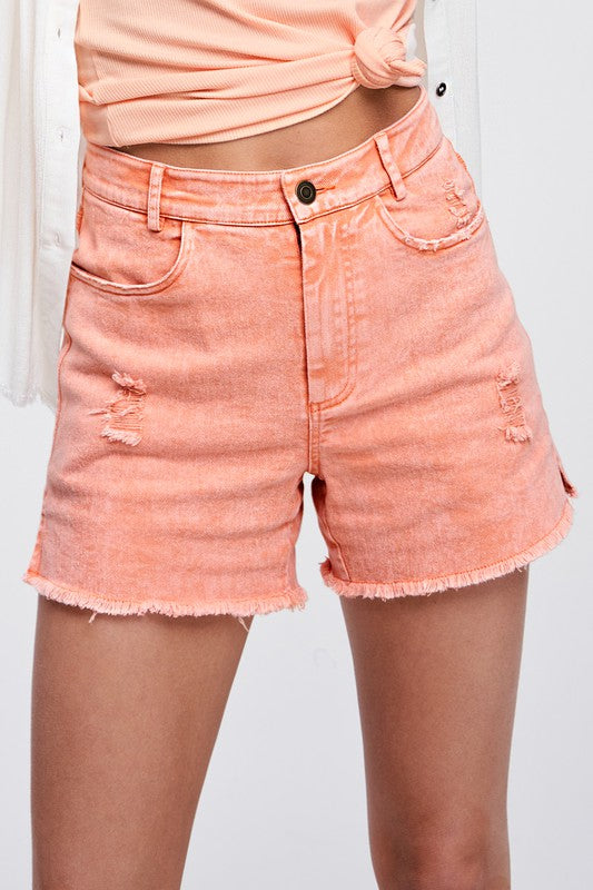 Lola Color-Washed Shorts