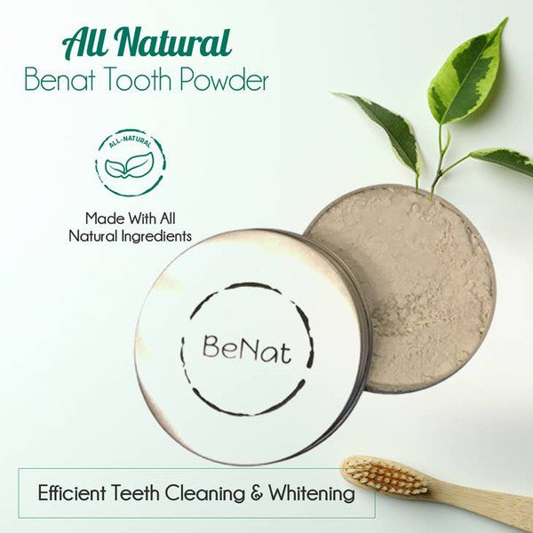 All-Natural Tooth Powder in reusable Case