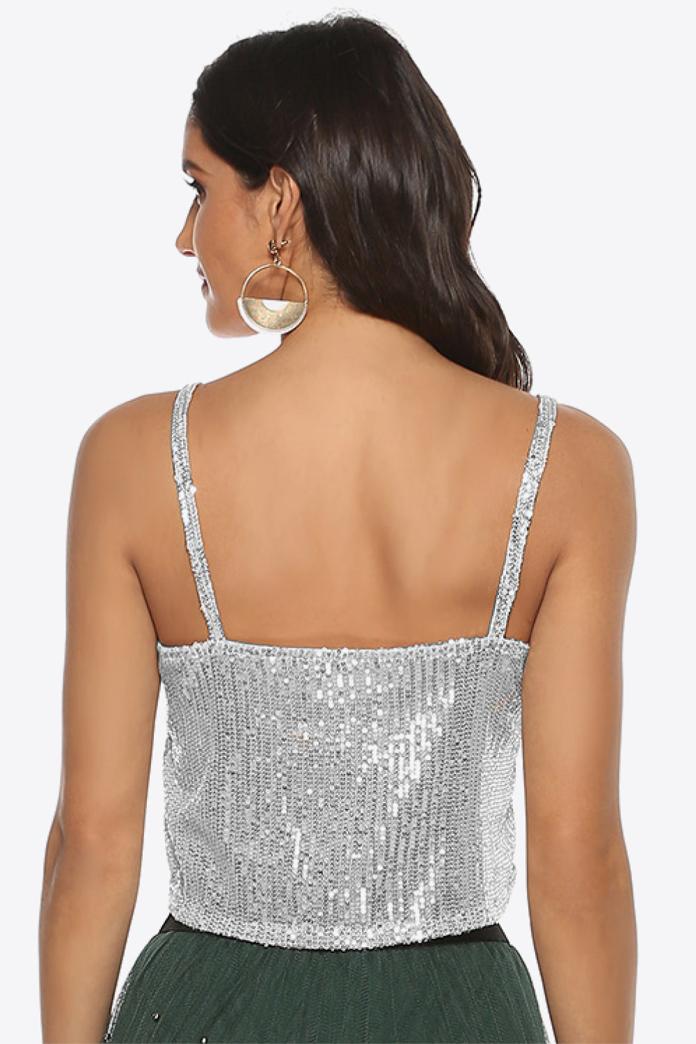 Sequin Cropped Tank