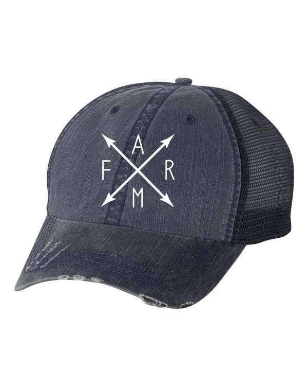 Farm with Arrows Trucker Hat