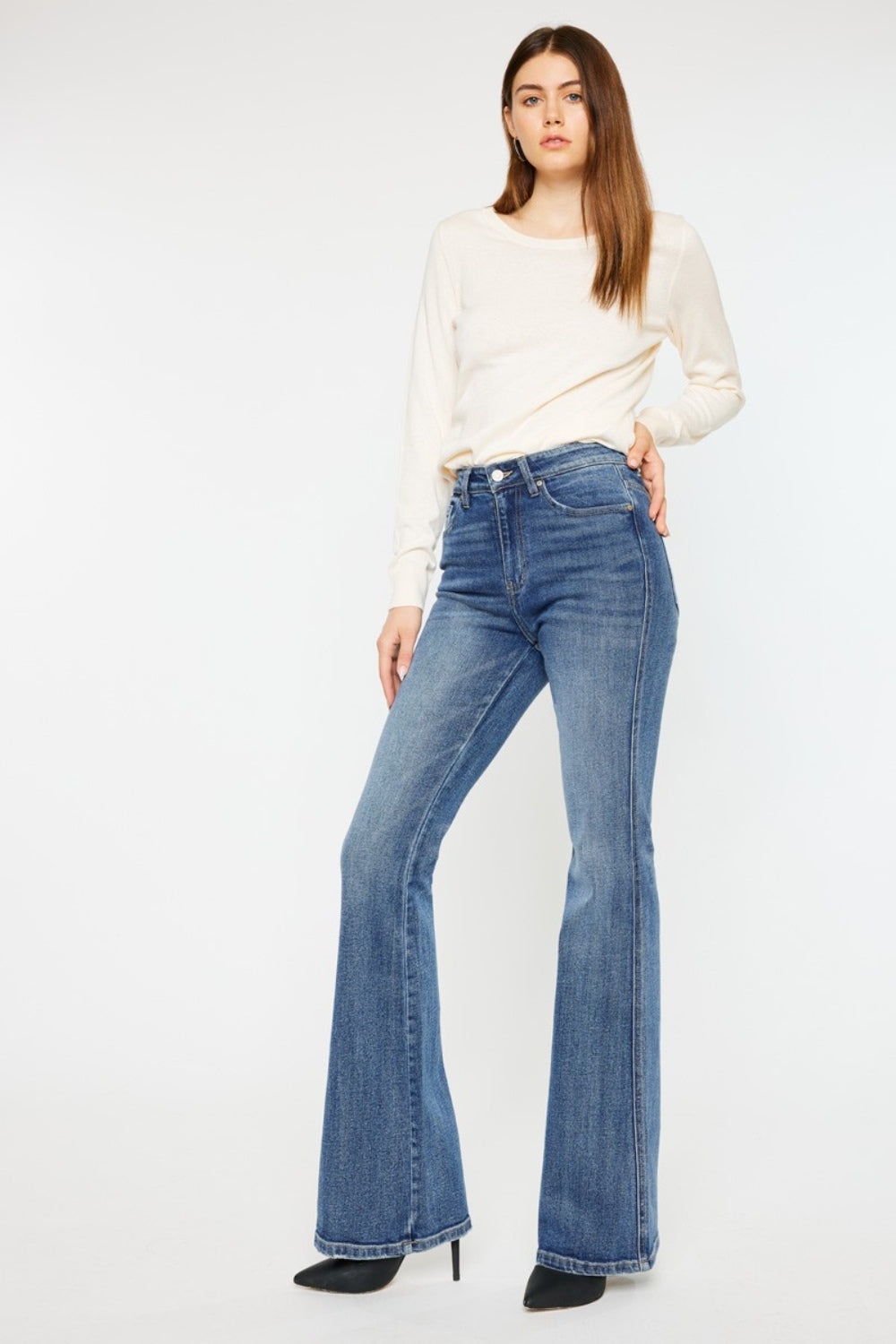 Kat High Waist Flares