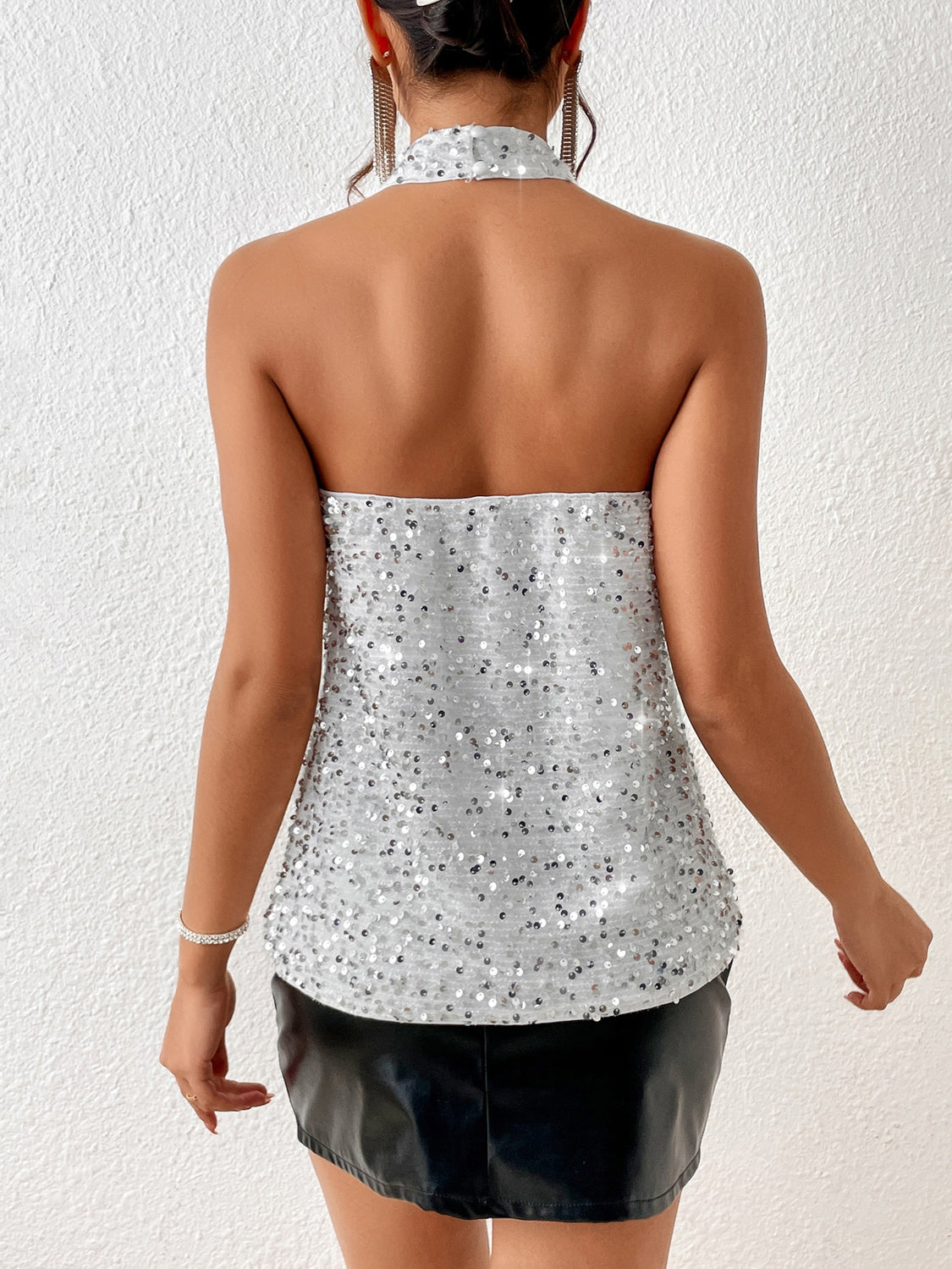 Sequin Halter Tank