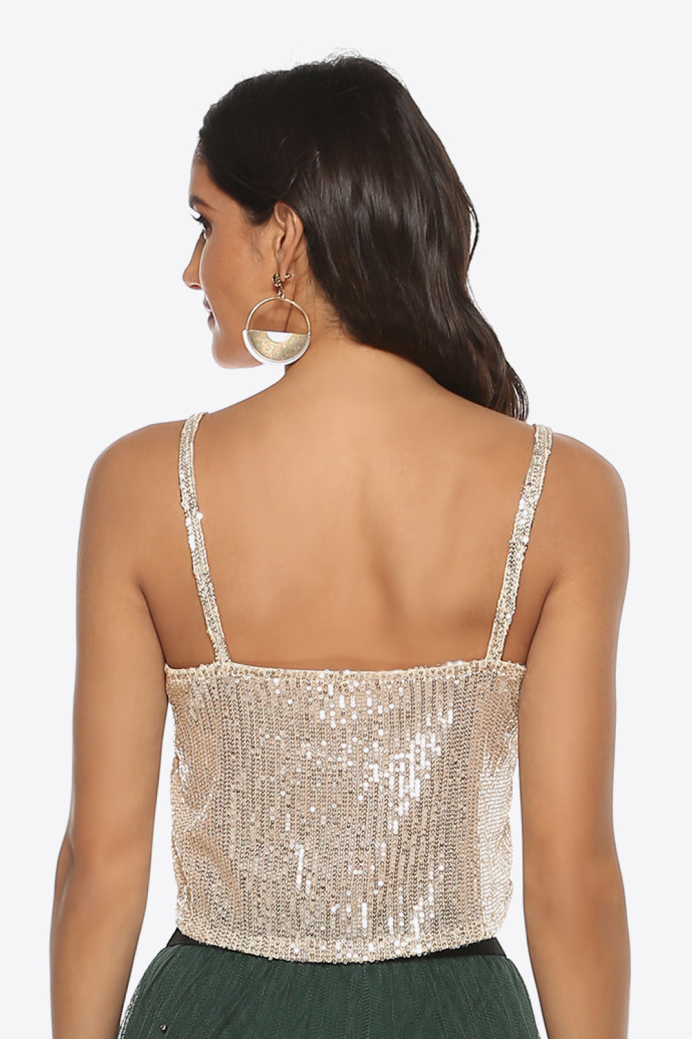 Sequin Cropped Tank