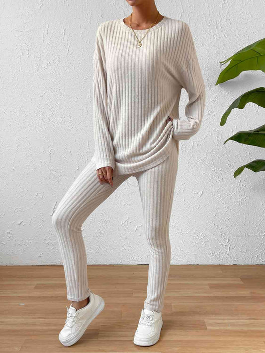 Ribbed Top and Legging Set