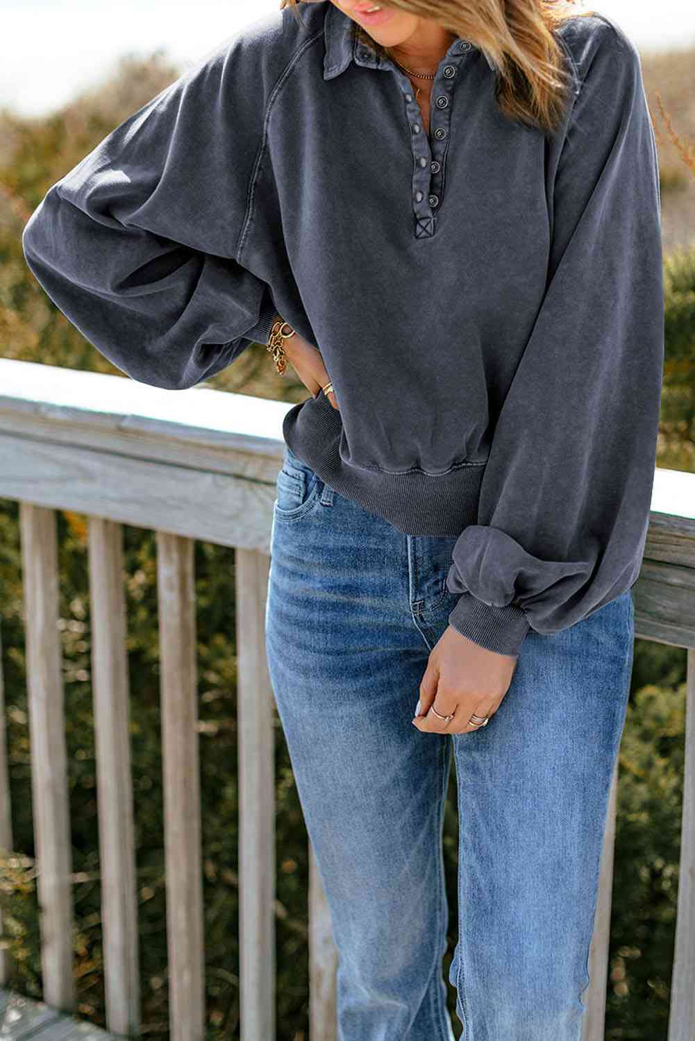 Quarter-Snap Sweatshirt