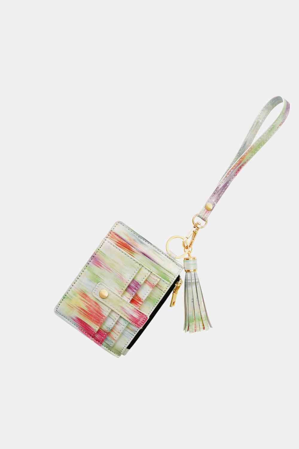 Printed Wristlet with Tassel