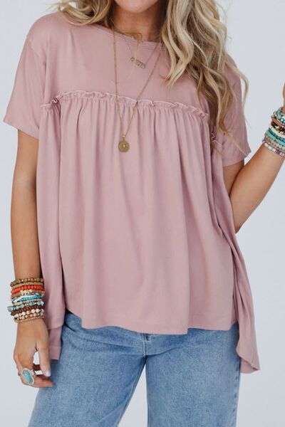 Frill Short Sleeve T-Shirt