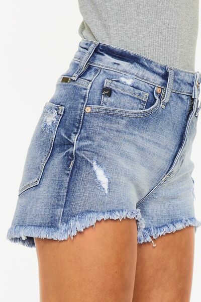 Kancan Distressed Denim Shorts