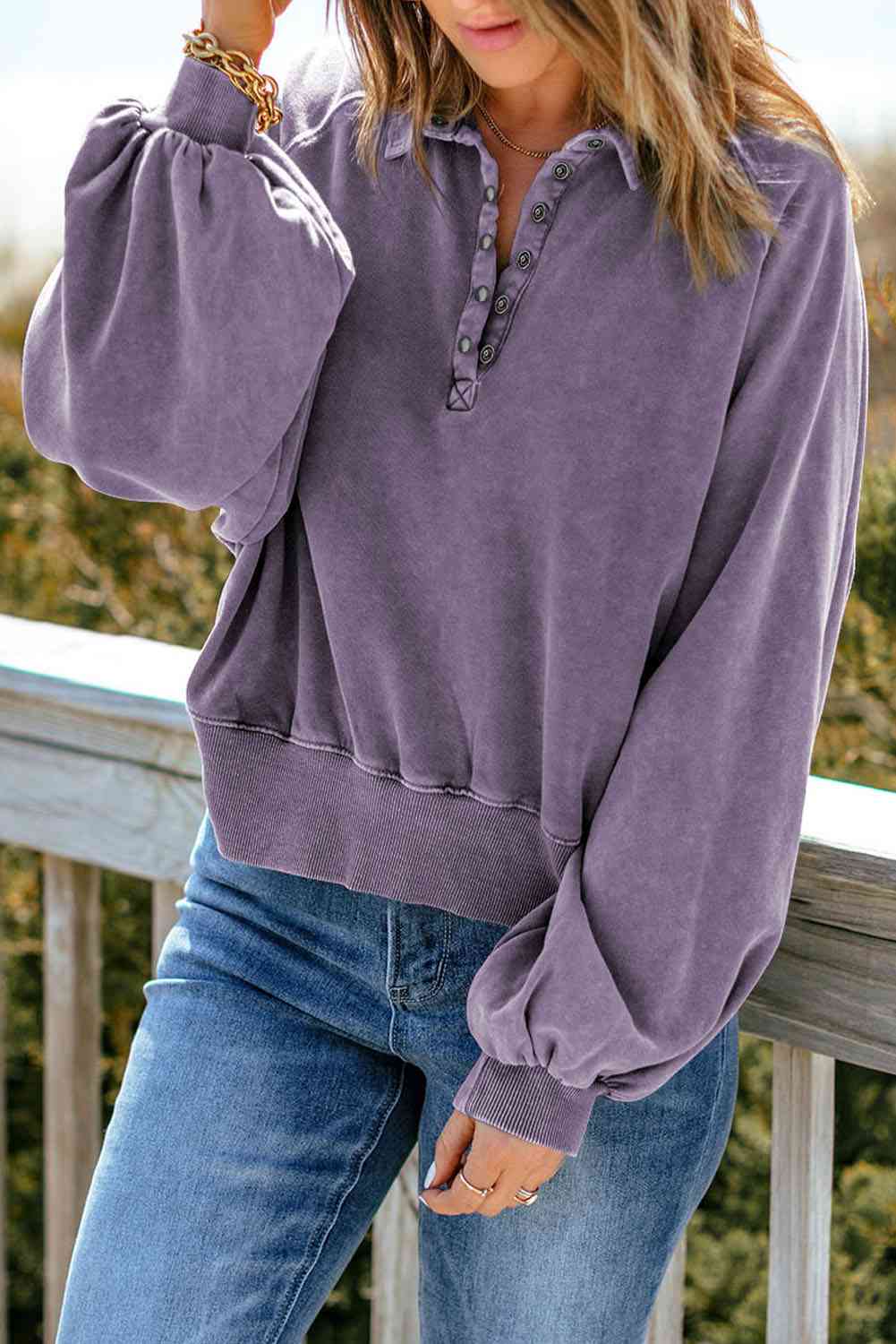 Quarter-Snap Sweatshirt