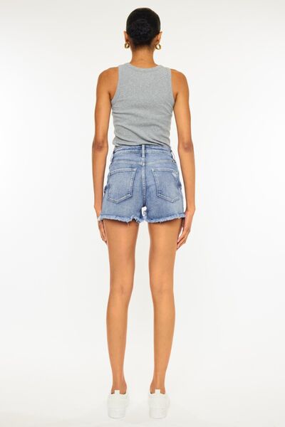 Kancan Distressed Denim Shorts