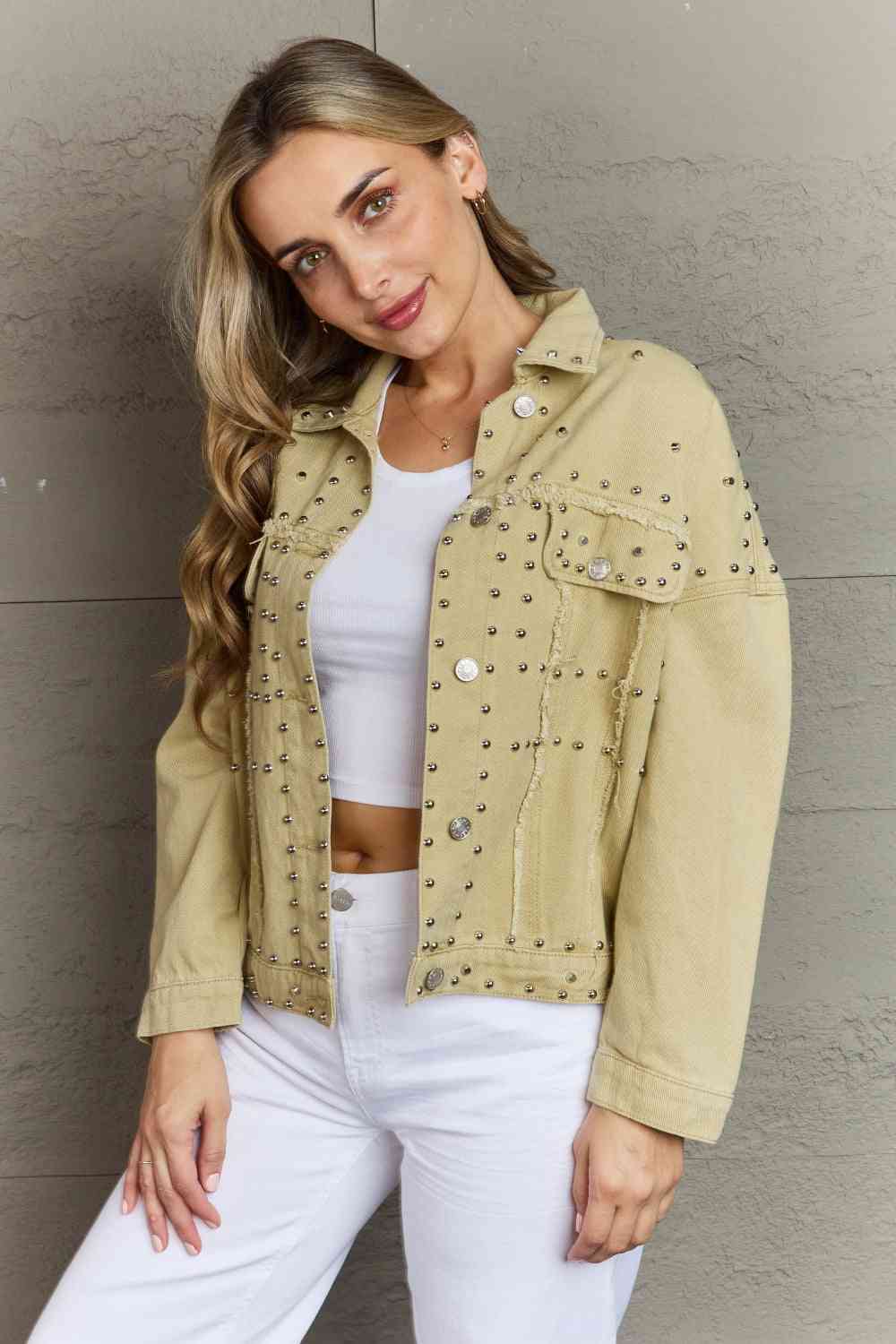 Studded Denim Jacket