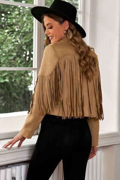 Fringe Cropped Jacket