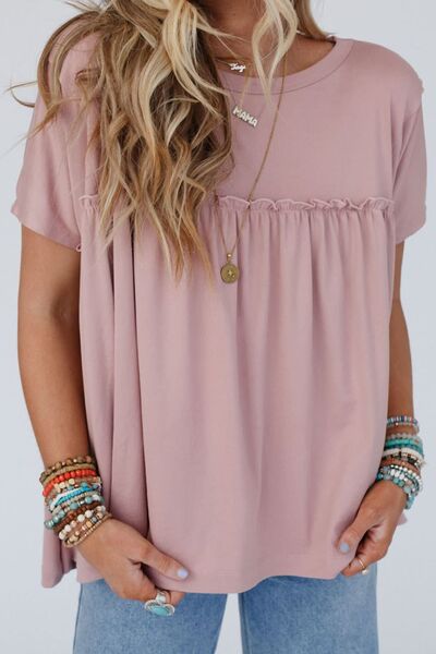 Frill Short Sleeve T-Shirt