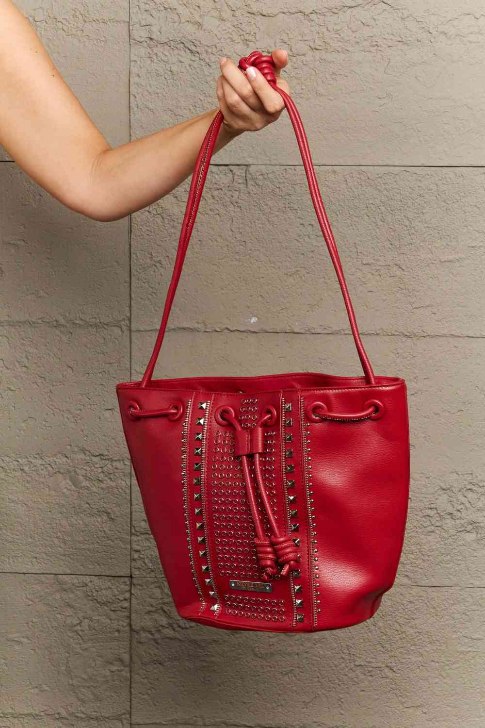 Studded Bucket Bag