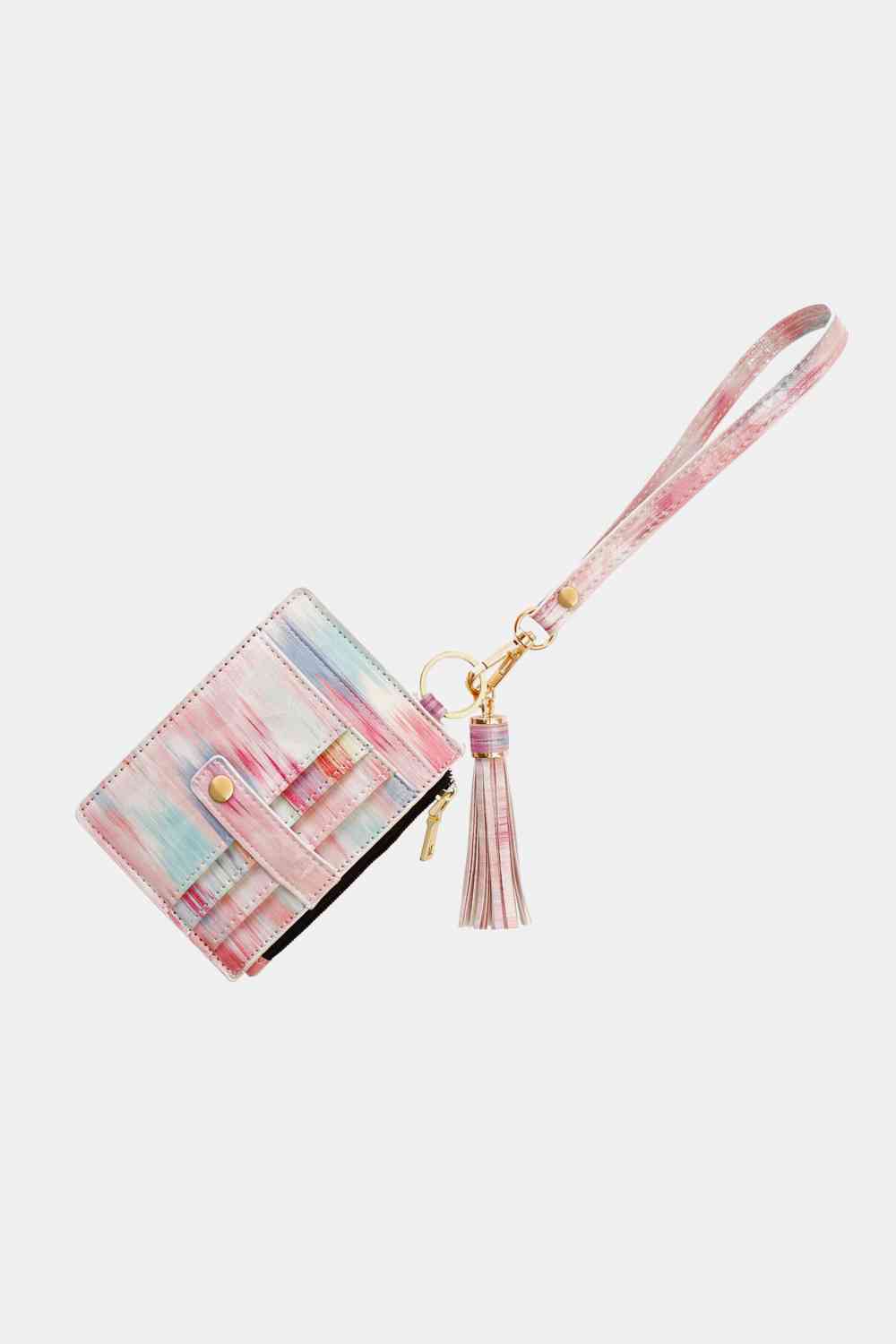 Printed Wristlet with Tassel