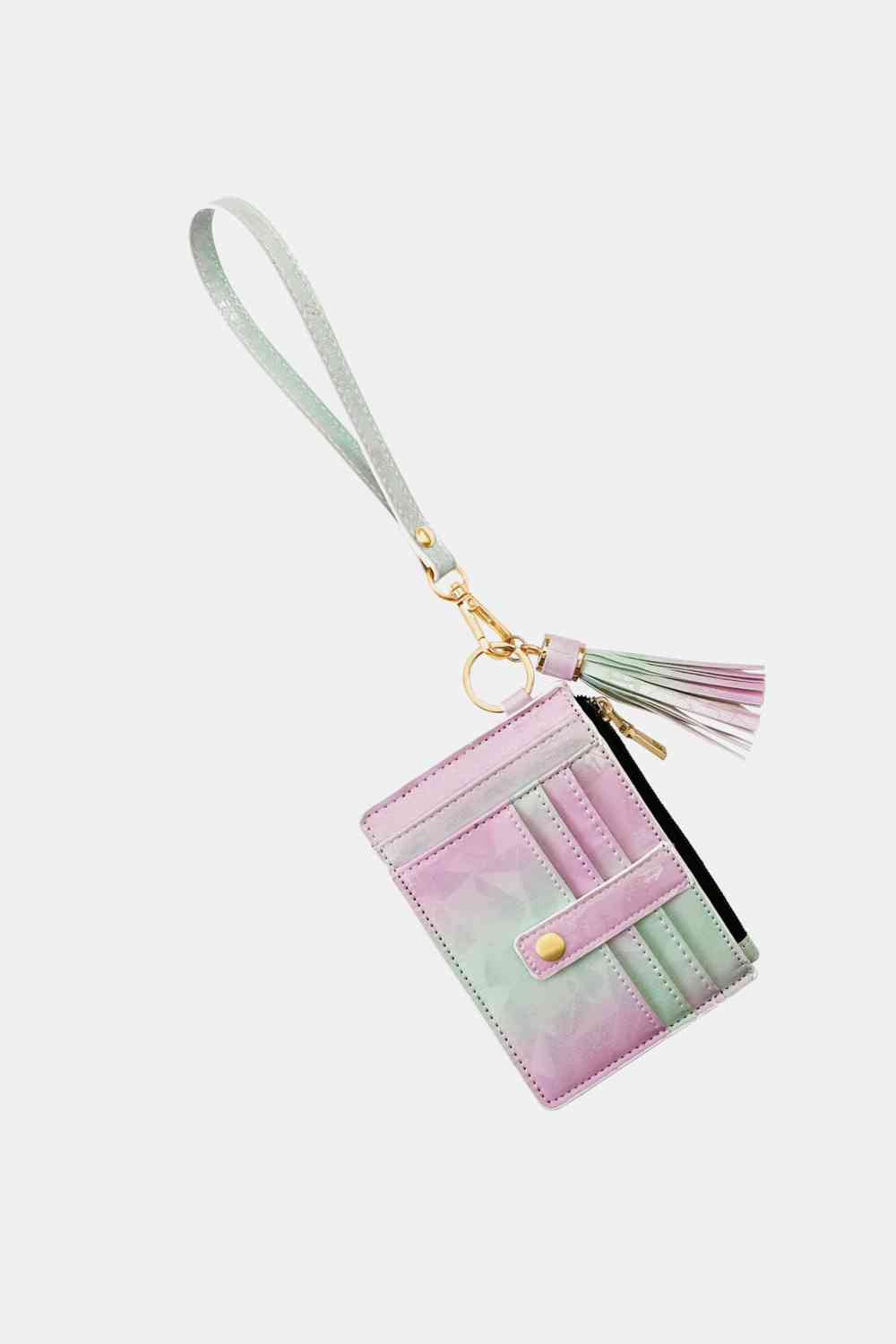 Printed Wristlet with Tassel