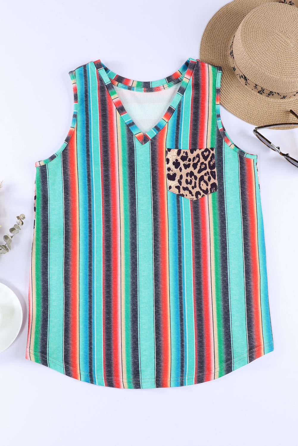 Serape Pocket Patch Tank