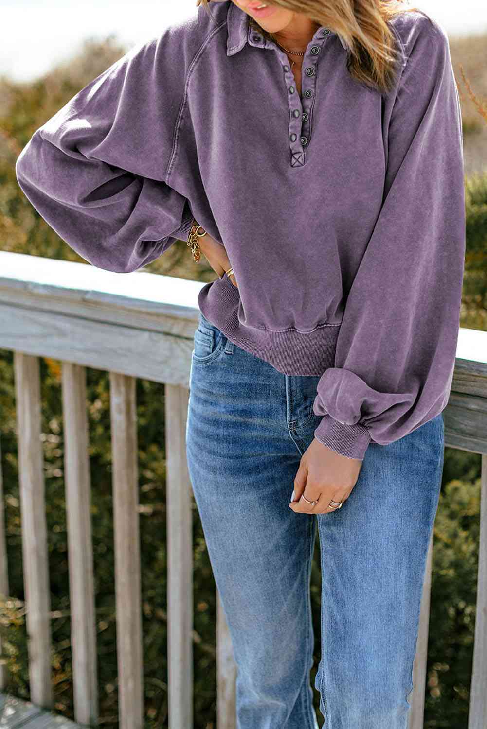 Quarter-Snap Sweatshirt