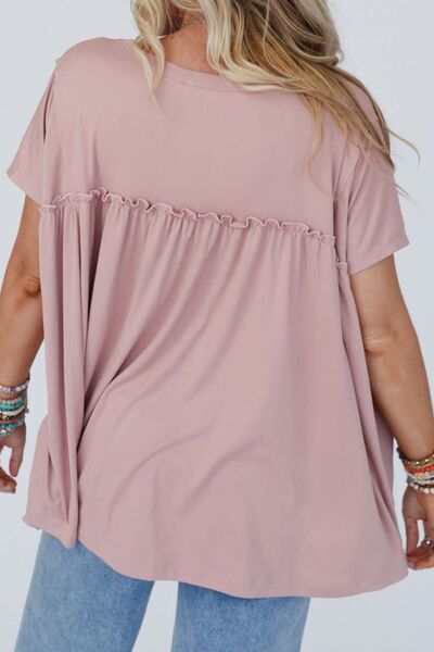 Frill Short Sleeve T-Shirt