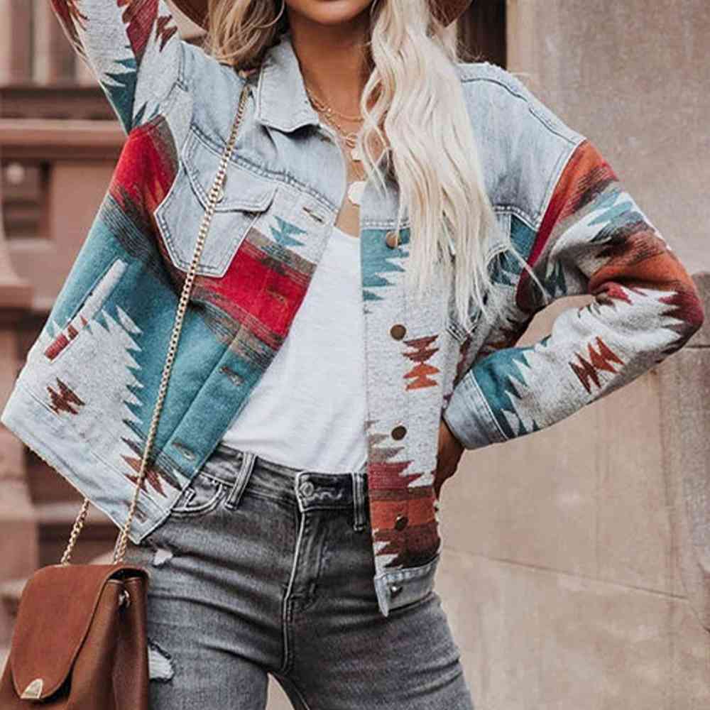 Aztec Denim Jacket