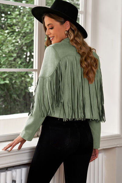 Fringe Cropped Jacket