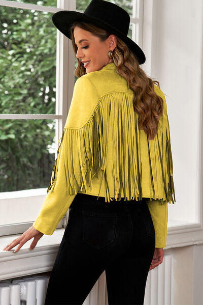 Fringe Cropped Jacket