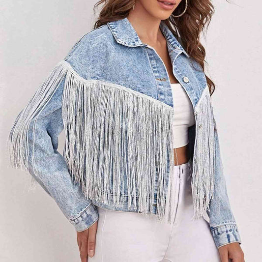 Fringe Jean Jacket