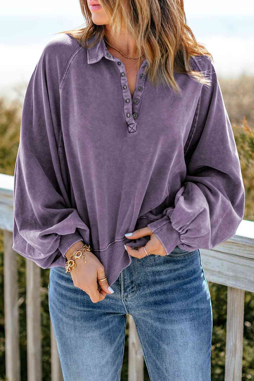 Quarter-Snap Sweatshirt