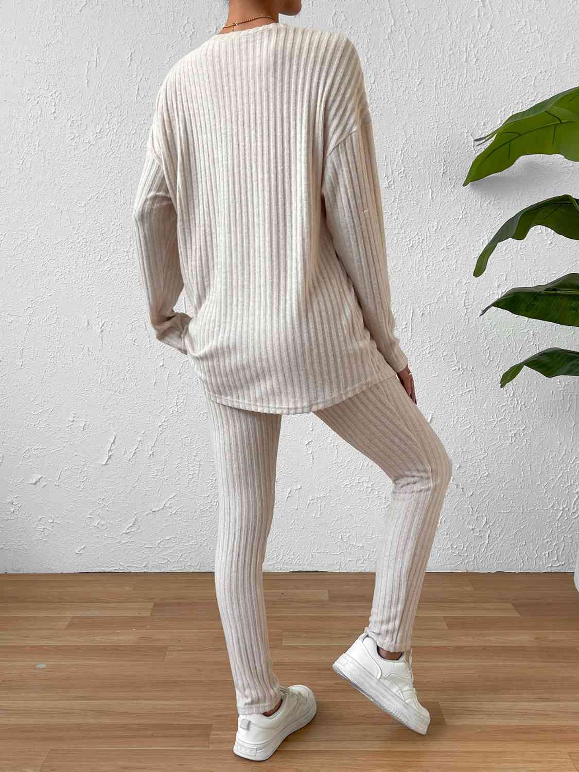 Ribbed Top and Legging Set