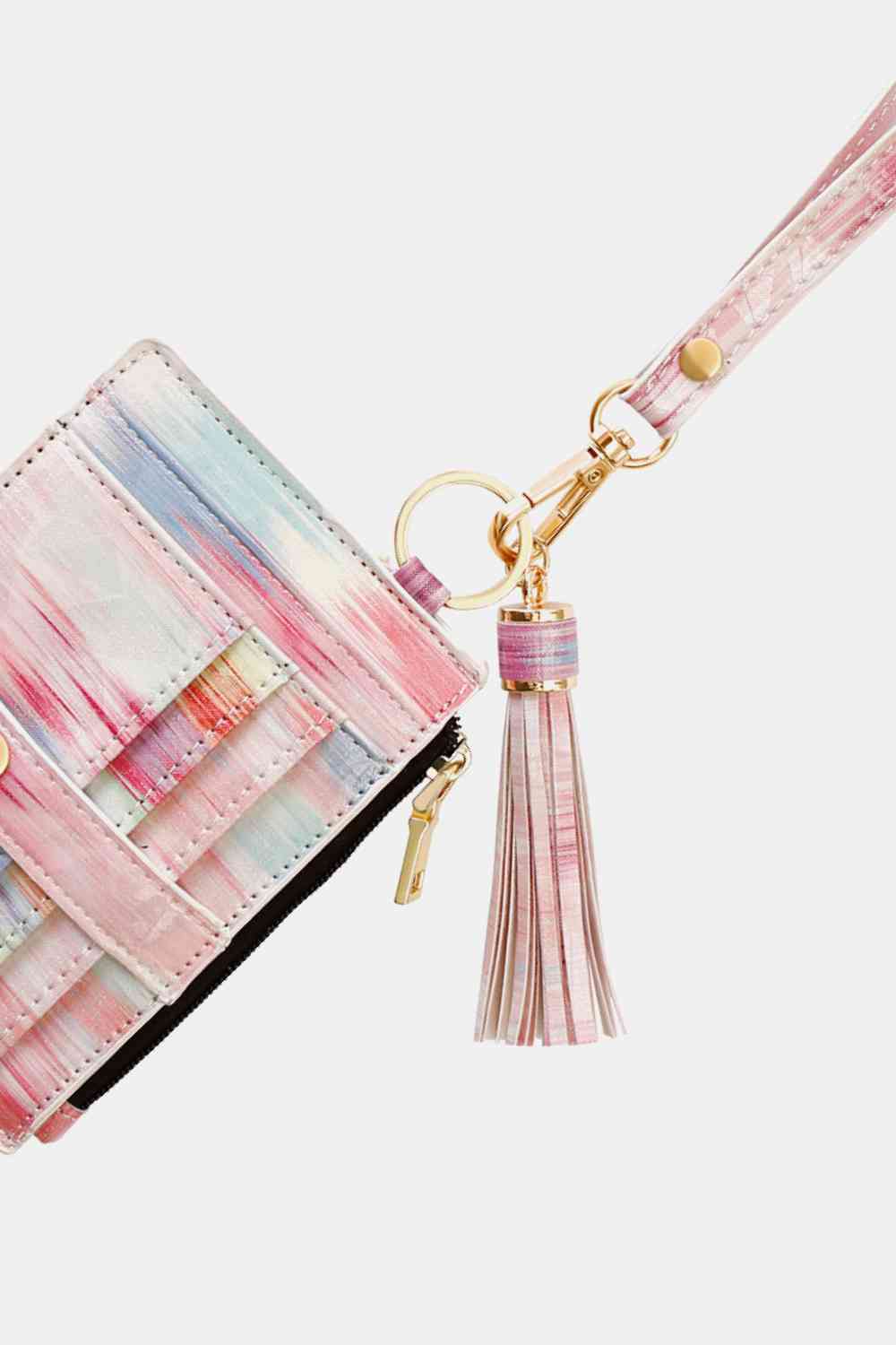 Printed Wristlet with Tassel